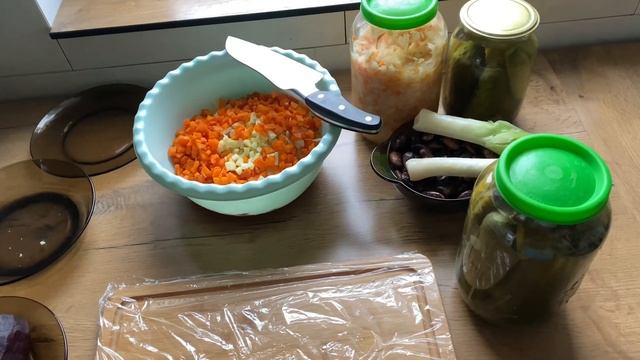 #рецепт#салат#винегрет   ВИНЕГРЕТ из ЗАПЕЧЕНЫХ  овощей  с ФАСОЛЬЮ и луком ПОРЕЕМ. НЕВЕРОЯТНО ВКУСНО