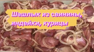 РЕЦЕПТ ШАШЛЫКА ИЗ СВИНИНЫ, ИНДЕЙКИ, КУРИЦЫ// ПРОСТО И БЫСТРО