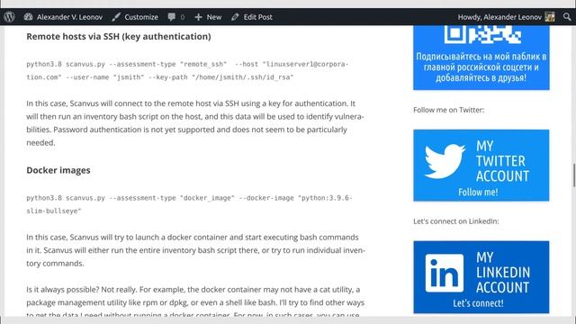 Scanvus - my open source Vulnerability Scanner for Linux hosts and Docker images смотреть онлайн