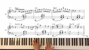 Blue Bossa / Jazz Solo Piano Project / Free transcription/ arr.HansPiano