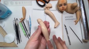 Делаю авторскую куклу из запекаемого пластика 5(7). Ноги ?