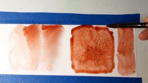 акварель PR179 равномерное нанесение и флокуляция