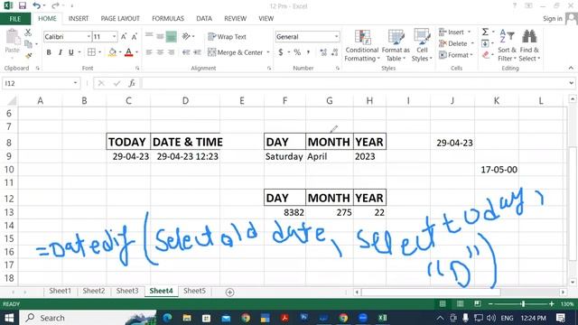 How to Calculate Date and Time in MS Excel | GIT Education смотреть онлайн