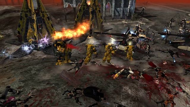 Unification Mod | Imperial Fists vs Eldar! - Survival battle / Warhammer 40K: Dawn of War: Soulstor смотреть онлайн