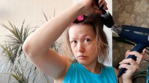 Объёмная укладка феном за 10 минут