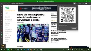 How to generate QR Code for a Web Page in Microsoft Edge