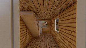 Проект индивидуального жилого дома D008 - 6000х6000 (Project of an individual residential building)