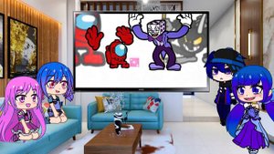 Gacha react to Mini Crewmate Kills 6 CUPHEAD Characters   Among Us