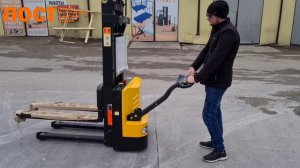 Электрический самоходный штабелер TOR IWS15S-2500 от компании «ПОСТ».mp4