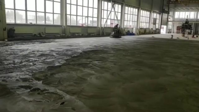 Затирка и шлифовка промышленного пола затирочными машинами типа "вертолет"
