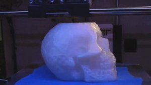 3D печать черепа Celtic Skull на 3D принтере Makerbot Replicator