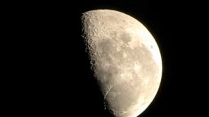 Beautiful Moon through the telescope