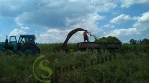 Кир 1 5 - косилка измельчитель роторная в действии