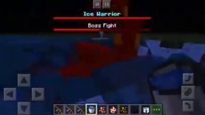 MINECRAFT ICE WARRIOR VS BIGGER PROBLEMS ADDON PART 2