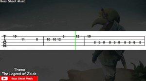 The Legend of Zelda - Theme Bass Tabs Tutorial
