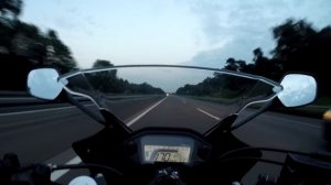 Honda cbr500r top speed test ride on the German autobahn