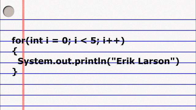 Erik Larson Learns Loops in Java смотреть онлайн