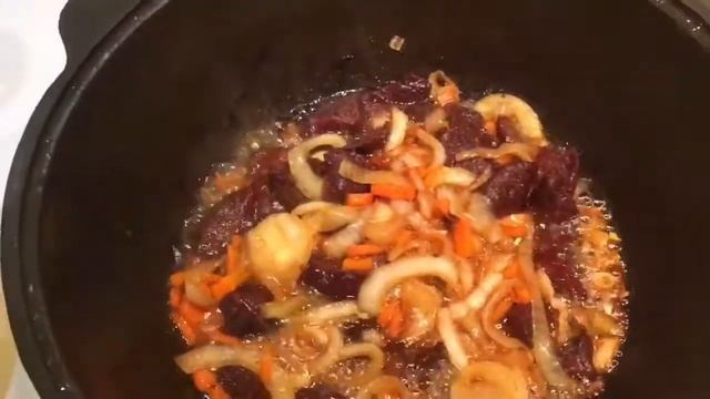 Плов из говядины в казане смотреть онлайн