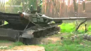 Бои под Лисичанском в Украине