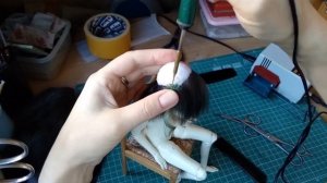 Парик для шарнирной куклы своими руками Мастер-класс Handmade BJD wig