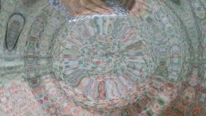 коврик из старых вещей( органза, вуаль, капрон, тюль)