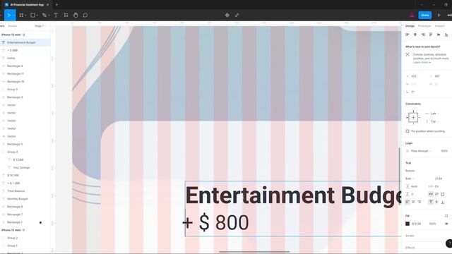 Al Financial Assistant Mobile App Design Using Figma | Mobile App Design | Figma Tutorial #figma