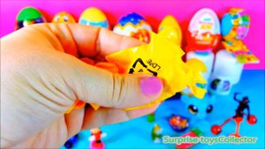 30 Surprise Eggs Angry bird Hello kitty Peppa Iron man  kinder Sponge bob barbie Mcqueen