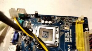 ASRock G31M-S окончание ремонта, ASRock G31M-S end of repair. STM L6716.