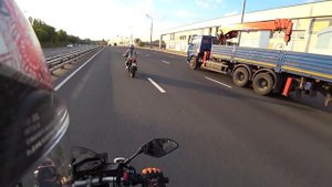 Ада выезд-тест в городе. Kawasaki Z300