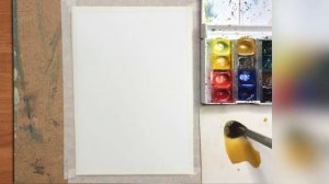 Как затонировать бумагу Акварелью