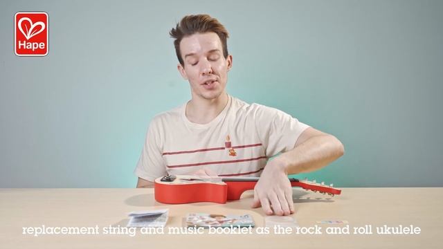 Игрушечная гавайская гитара (укулеле) "Рок-н-ролл" с брошюрой обучения игре на гитаре E0626_HP смотреть онлайн