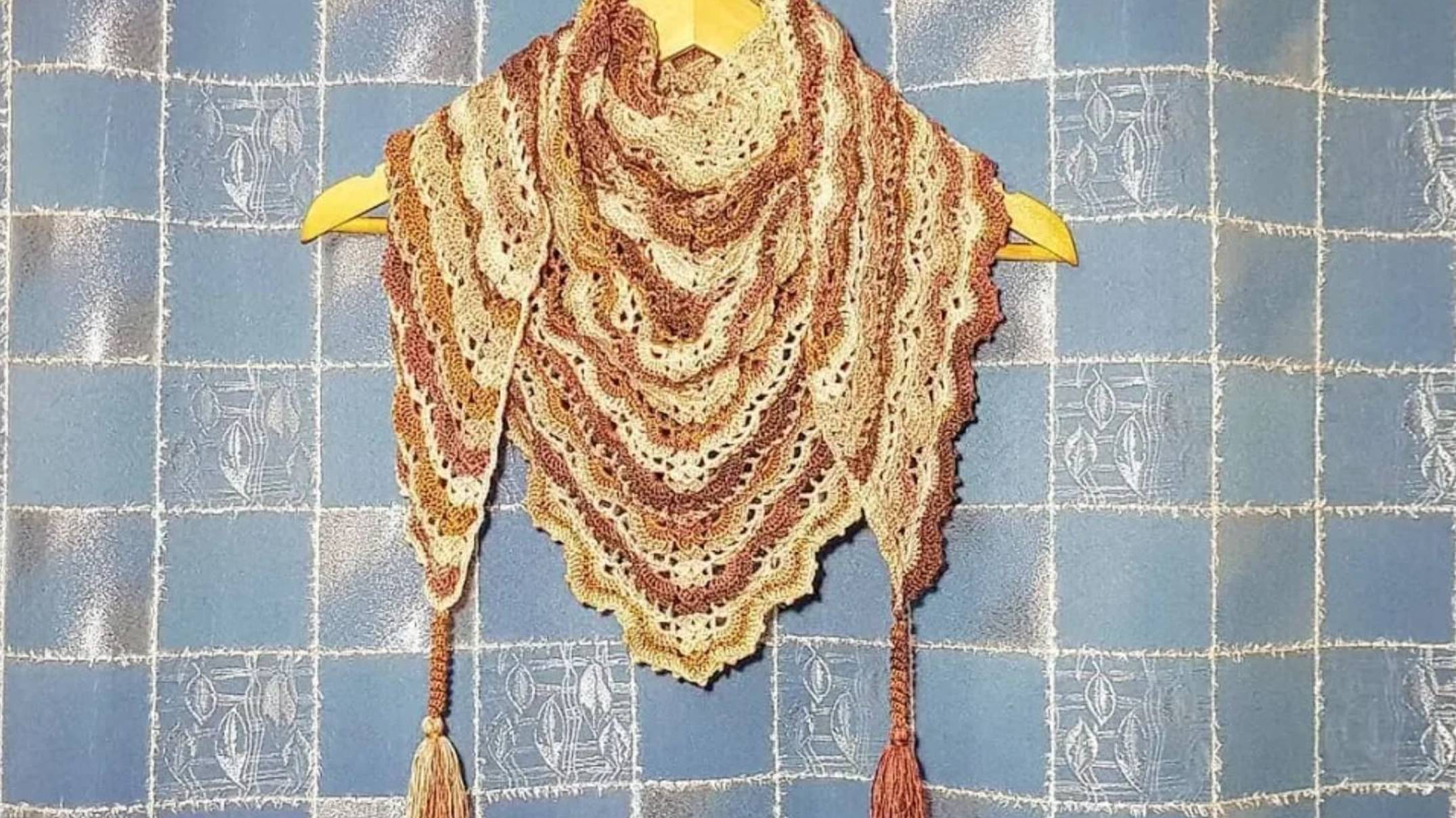 ВЯЖЕМ БАКТУС Шаль КРЮЧКОМ (2 часть). МАСТЕР КЛАСС. KNIT bactus shawl crochet