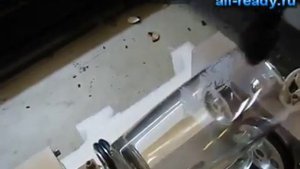 Лазерная гравировка на стеклянной кружке