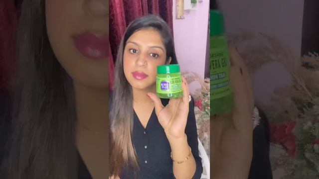 100% Organic aleo vera gel with vitamin e and green tea ✨ #youtubeshorts #boroplus