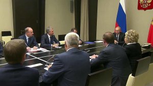 Ситуацию в Сирии обсудил президент на совещании с постоянными участниками Совбеза России