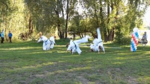 Выступление черлидеров на гонках лодках драконах 10 Сентября 2020
