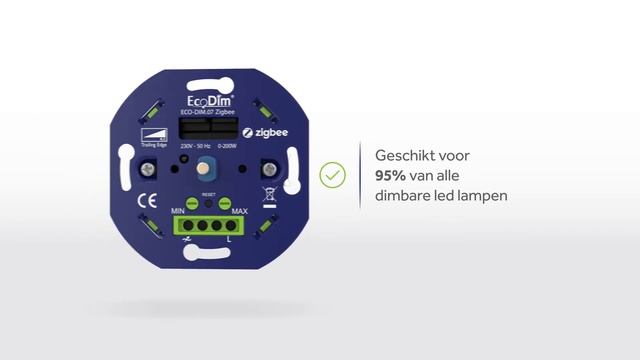 ECO-DIM.07 Led dimmer Zigbee Pro druk/draai 0-200W - tot en met 2021 смотреть онлайн