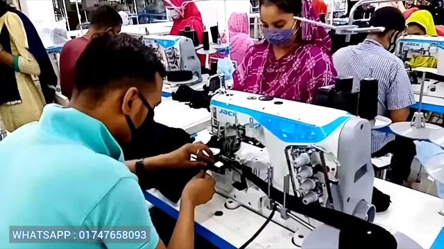 Jack sewing machine Bangladesh Jack flatbed Machine in export oriented factory Operating easily