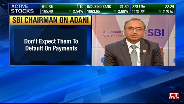 SBI Reacts Over Adani | Chairman Dinesh Kumar Khara Talks About Banks Exposure In Adani | ET Now