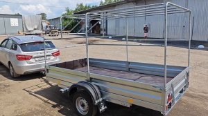 Прицеп Avtos А30Р1В, 3000*1500*300мм рессоры AL-KO 4-ех листовые, колеса R13, с каркасом 1200 Аэро