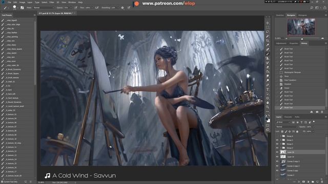 Photoshop painting process - Cage смотреть онлайн