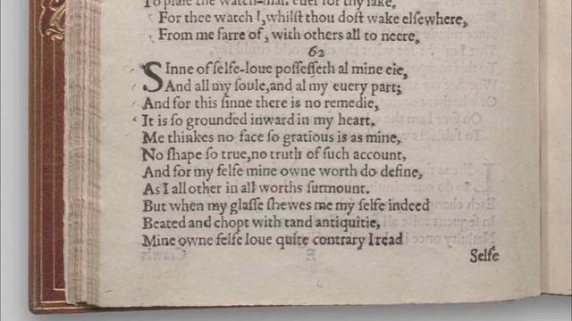 Shakespeare's Sonnet #62 "Sin of self-love possesseth all mine eye" смотреть онлайн