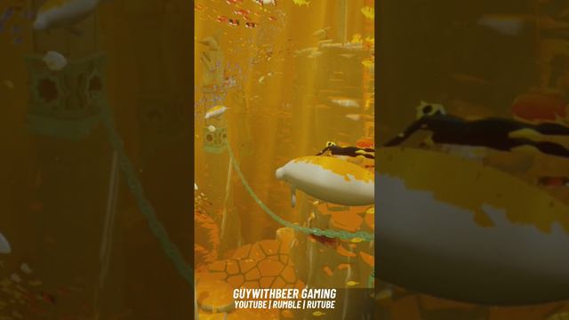 RIDE WITH A FRIENDLY HAMMERHEAD SHARK | ABZU GAME CLIP #abzu #gameclips #diving