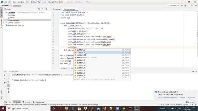 PyQt5 Calculator смотреть онлайн
