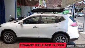 Roofbox THULE Dynamic 800 slim + Wingbar EDGE black low profile