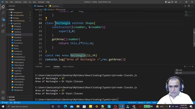 Typescript Tutorial -14 | Inheritance In Typescript | Dr Vipin Classes