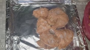 Готовим курицу с картошкой !  Соус для неё!