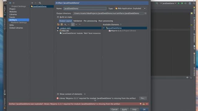 Create a JavaEE Web Profile Project in intelliJ (Beginner Level)