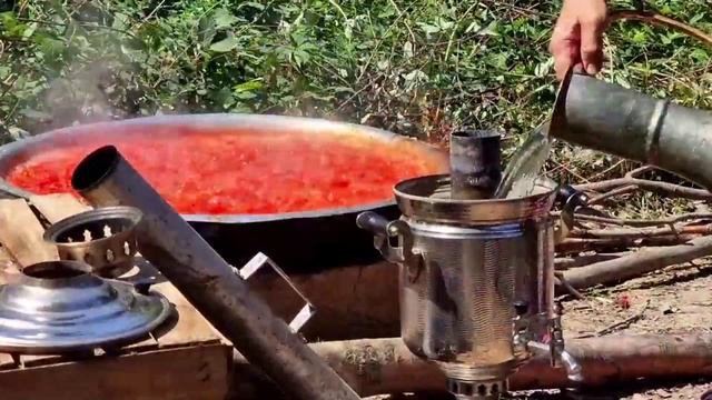Приготовление Томатной Пасты Азербайджанская Кухня Деревенская Кухня Рецепты