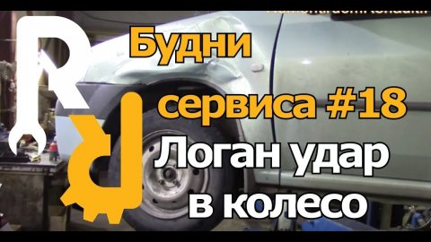 #БУДНИАВТОСЕРВИСА РЕНО ЛОГАН ПОСЛЕ УДАРА С АВТОБУСОМ, ЛЕГКО ОТДЕЛАЛСЯ МЕЛКИМ РЕМОНТОМ ИЛИ УДАЧА